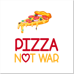 Make Pizza Not War!  Funny - Love Pizza - Pizza Lovers - Pizzeria Posters and Art
